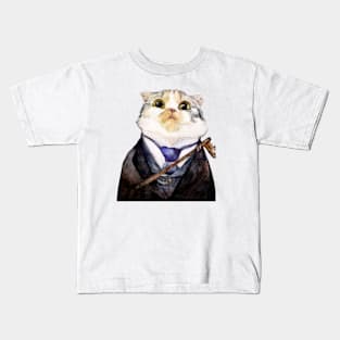 Theodore the Scottish Fold Kids T-Shirt